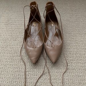 Aquazzura Firenze Christy Lace up flats